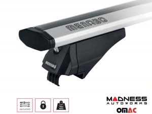 Alfa Romeo Stelvio Roof Rack Cross Bars - for models w/ factory roof rails - Silver